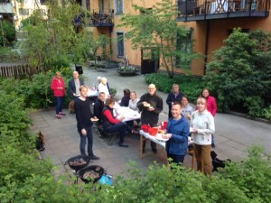 Städ- och grillfest hos Brf Haga-Alm